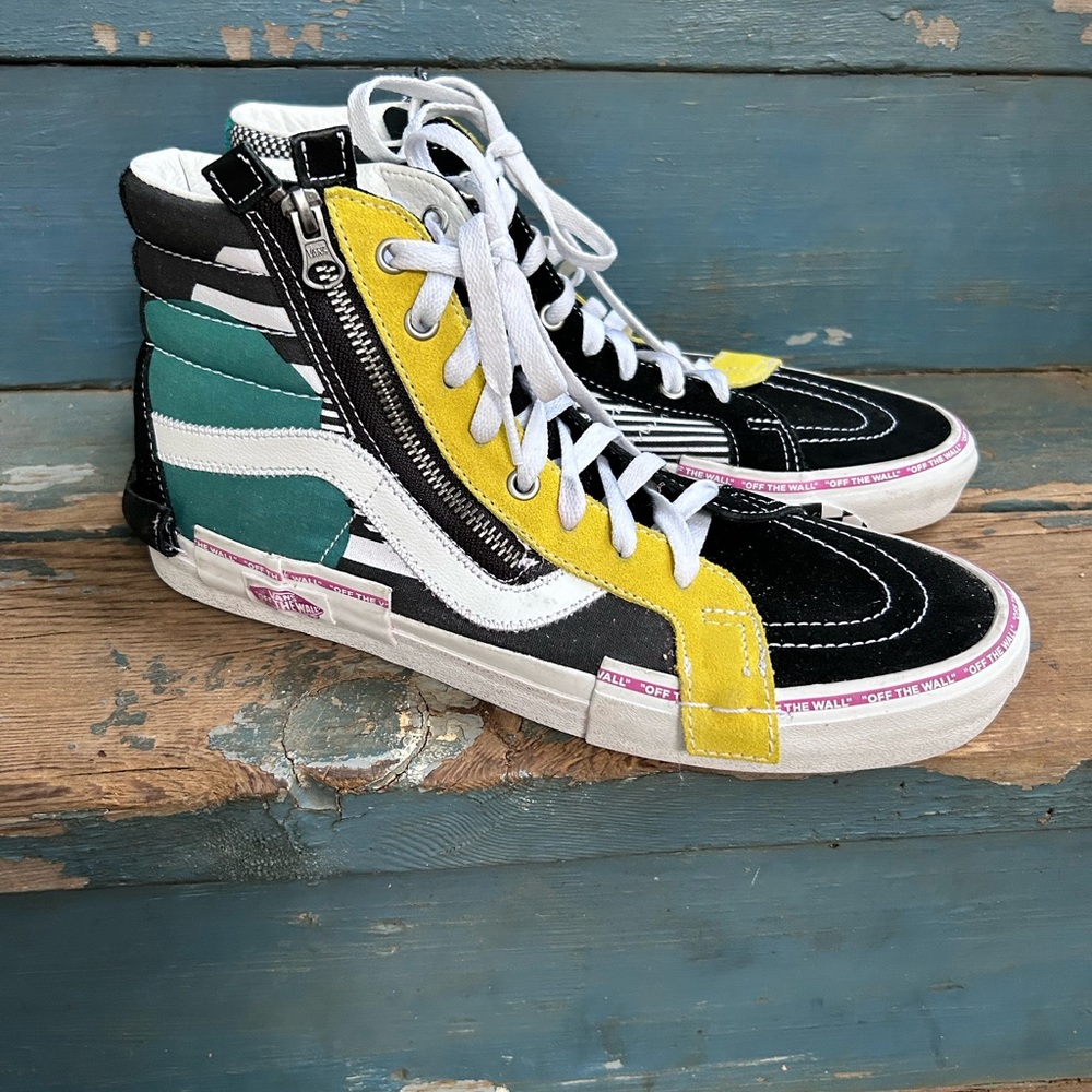 VANS SK8 Hi Reissue Disarray Cap Multicolor Suede Shoes